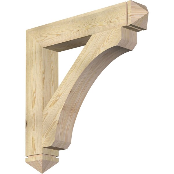 Ekena Millwork Legacy Arts & Crafts Rough Sawn Bracket, Douglas Fir, 6"W x 38"D x 38"H BKT06X38X38LEC03RDF - main